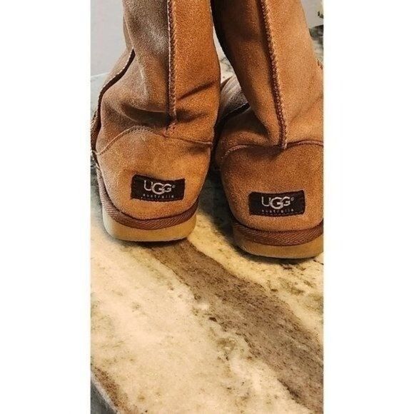 UGG CLASSIC TALL  11" CALF HIGH BOOTS COLOR BROWN 100% LEATHER SHEEPSKIN SIZE 6W - Picture 12 of 12